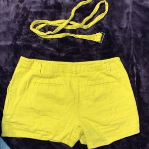 Yellow loft shorts